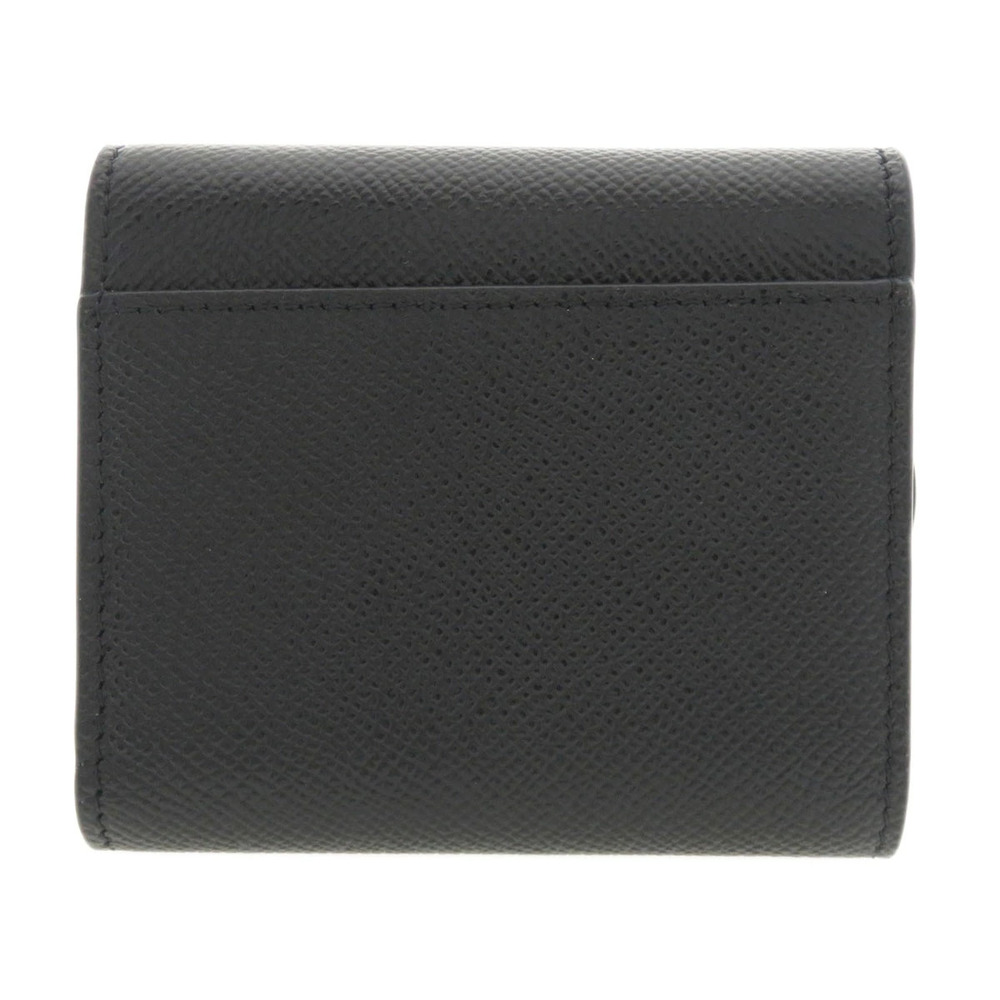 Dior Christian  Wallet fold Calfskin Saddle Bi Black